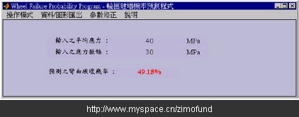 預測彎曲破壞機率輸出結(jié)果