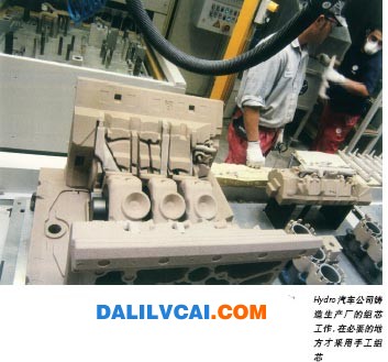 傳統(tǒng)工藝鑄造V6柴油發(fā)動(dòng)機(jī)鋁合金缸體