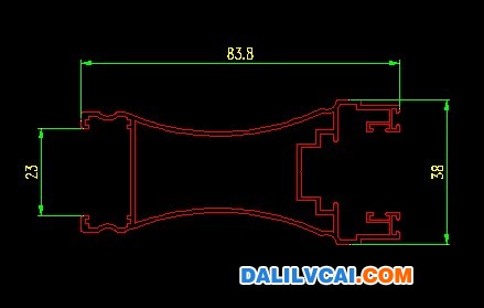開(kāi)口紗窗鋁型材