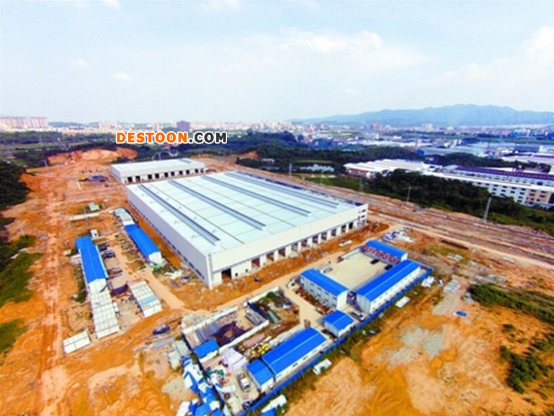 佛山高明荷城的南車產(chǎn)業(yè)基地項(xiàng)目工程建設(shè)現(xiàn)場