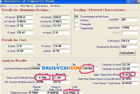 隔熱鋁型材門窗在抗風(fēng)壓計算軟件的使4