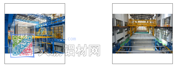 元宸機械制造的8.5米鋁材生產(chǎn)線復合式上料