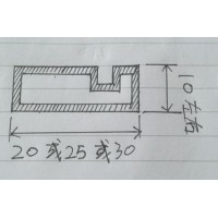 找如圖所示20、25或30mm*10mm的工業(yè)鋁材